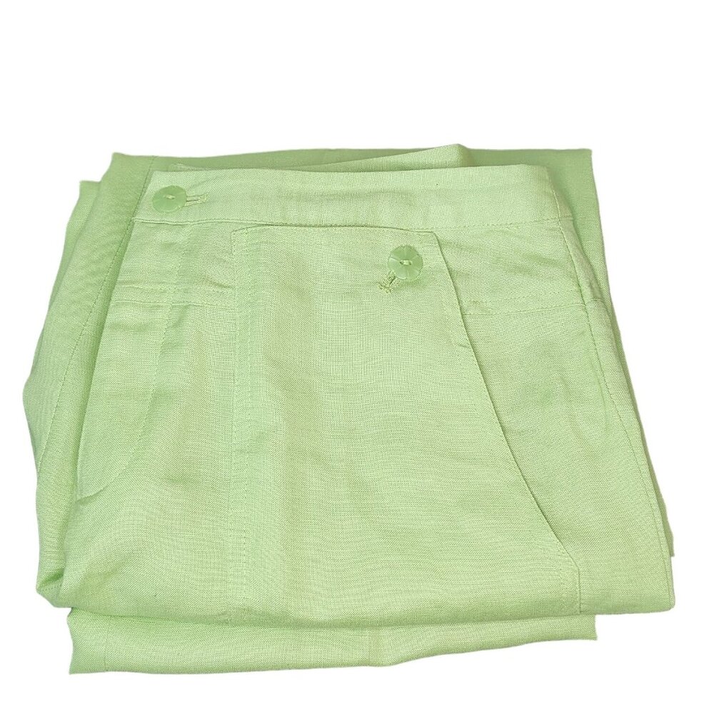 JH Collectibles Womens Linen Button Pocket Pants sz 10